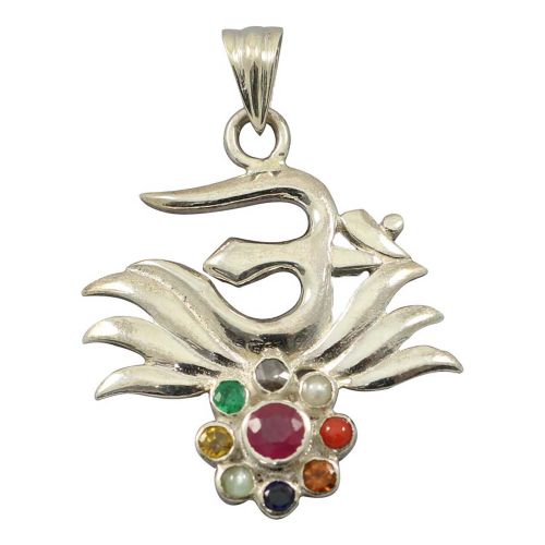 Navratan Pendant Om