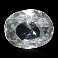 Certified Natural White Zircon 6.07 Carat