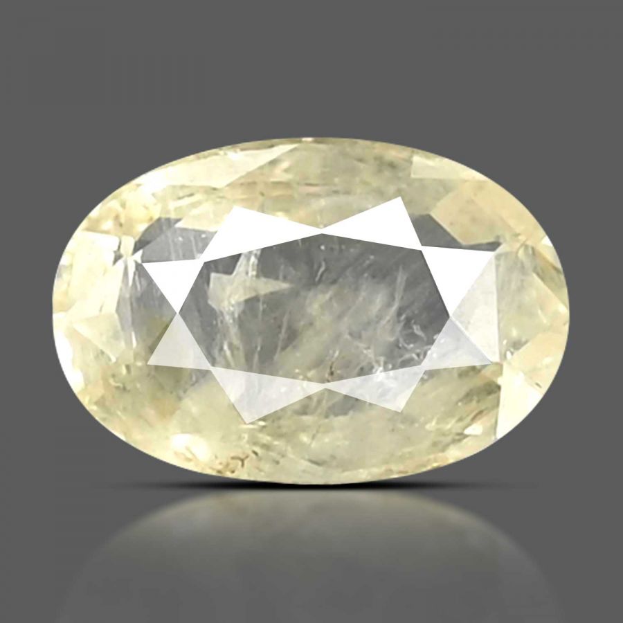 Yellow Sapphire (Pukhraj) (Srilanka) Cts 6.32 Ratti 6.94