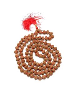 8 Mukhi Rudraksha Mala (Indonesia) (108+1 Beads) GJSPC Certified