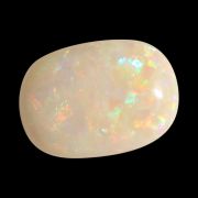 Natural Fire Opal (Australian) Double Side Fire Cabochon Cts. 7.4 Ratti 8.14