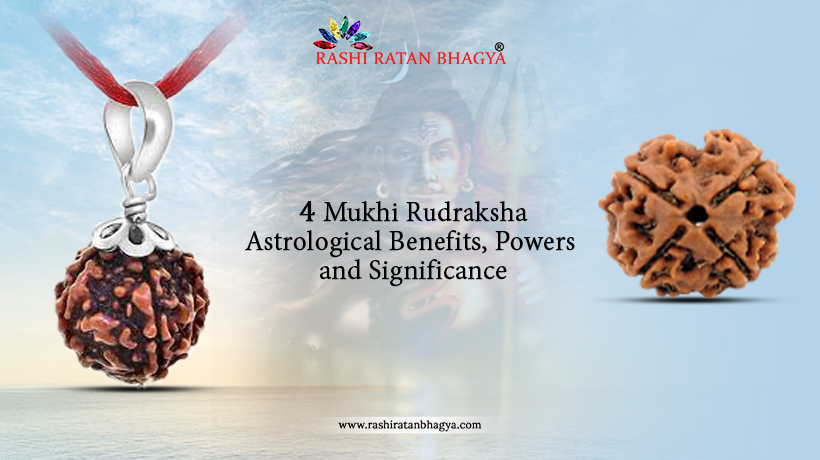 4 Mukhi Rudraksha Benefits, Powers, and Significance