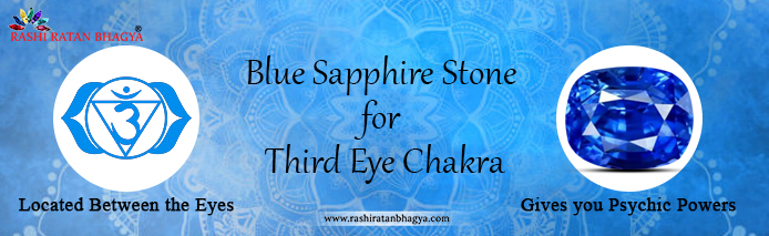 blue sapphire stone for third eye chakra