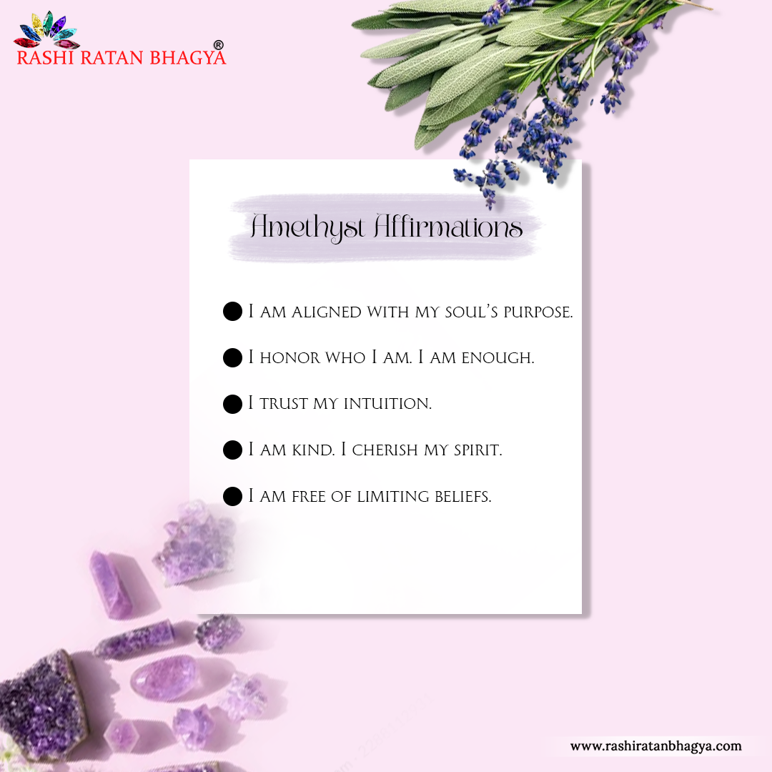 Affirmations to Use with Amethyst