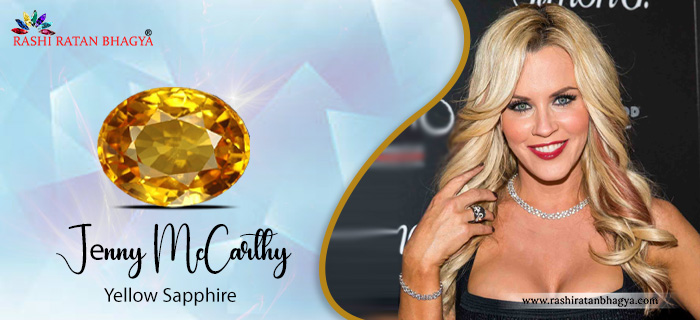 Jenny Mccarthy With Her Yellow Sapphire Ring
