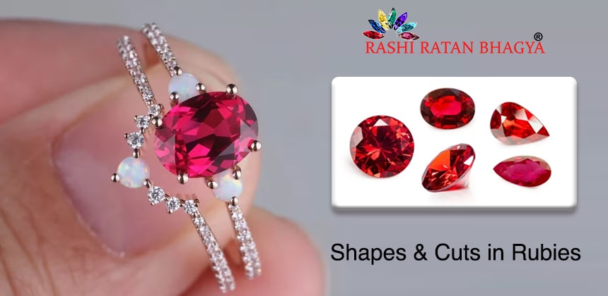 Cut of ruby stone